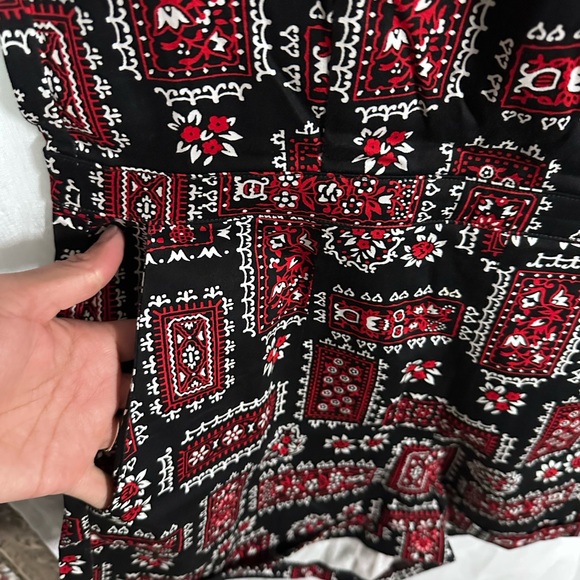 Pinup Couture Western Peasant Romper XL - Picture 8 of 10